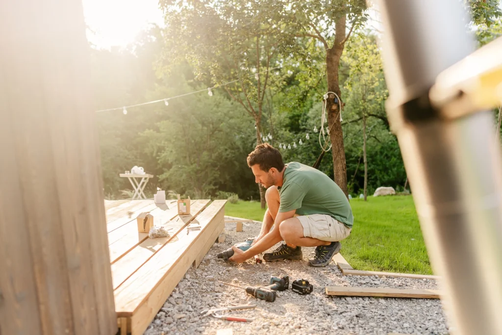 Porch renovation in Woodstock, GA