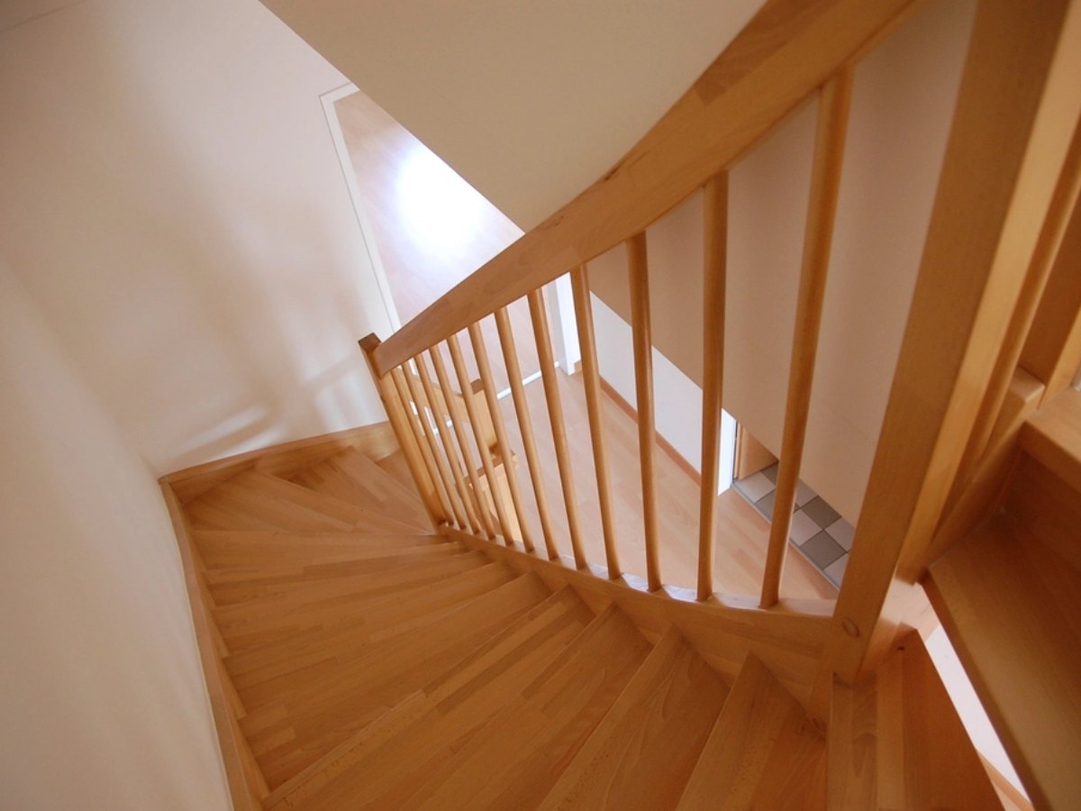 Wood stair remodeling in Woodstock, GA