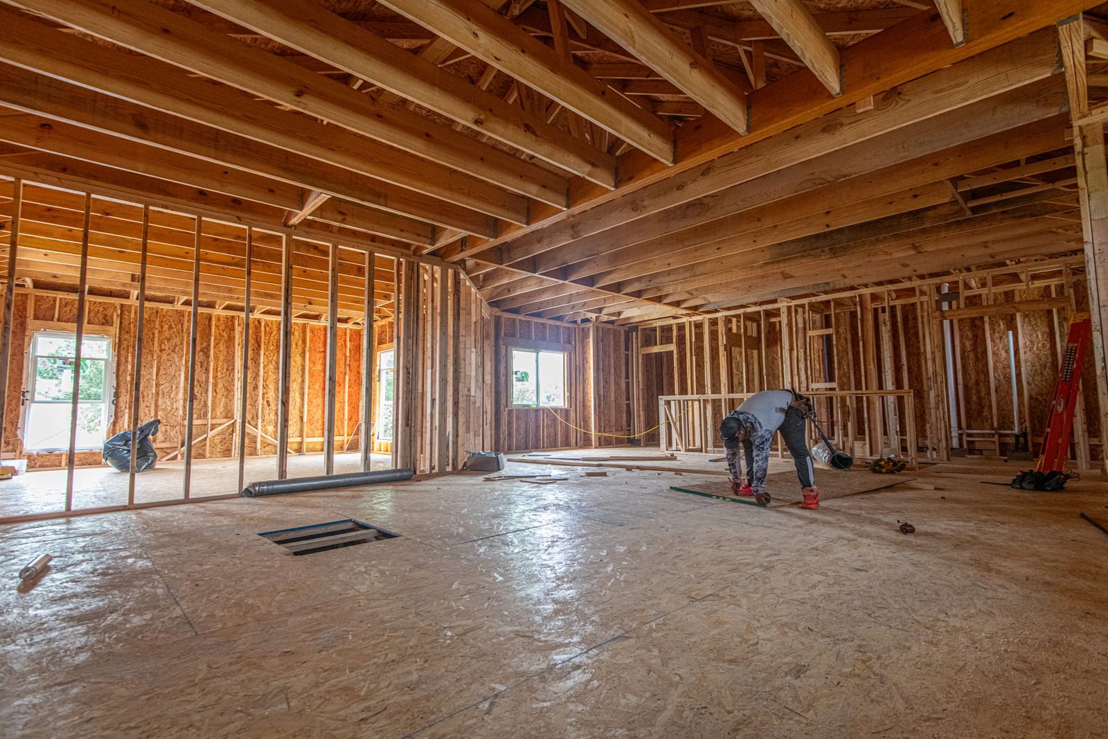 A home under construction