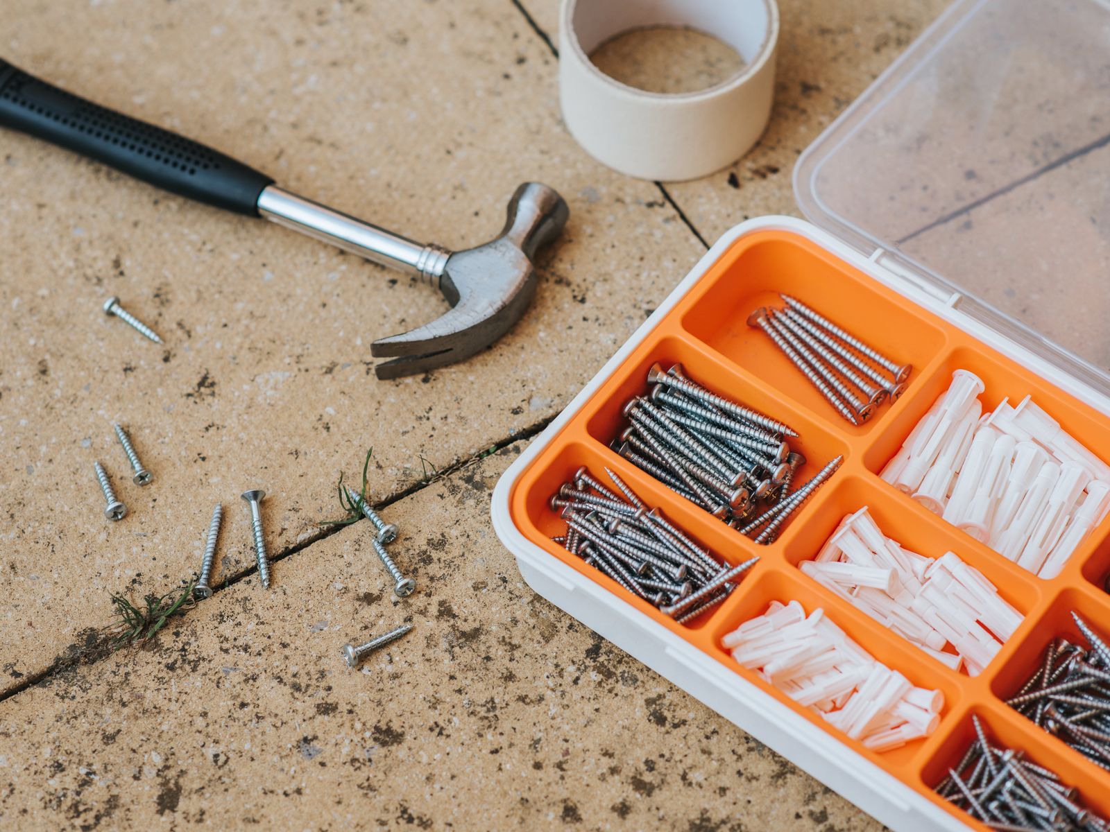 Handyman services in Woodstock, GA — repair tools and fixings laid out