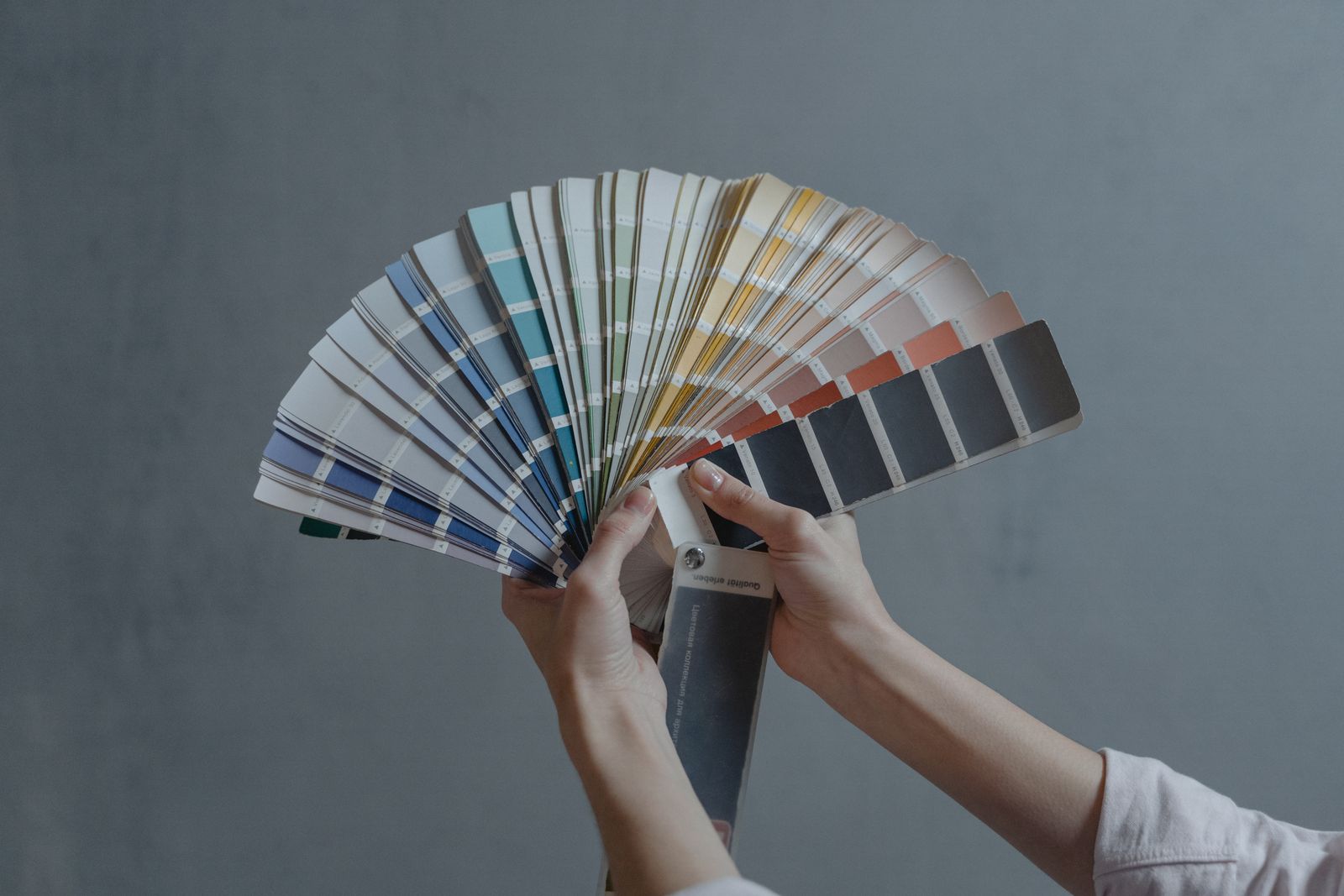 Testing paint colours on a wall