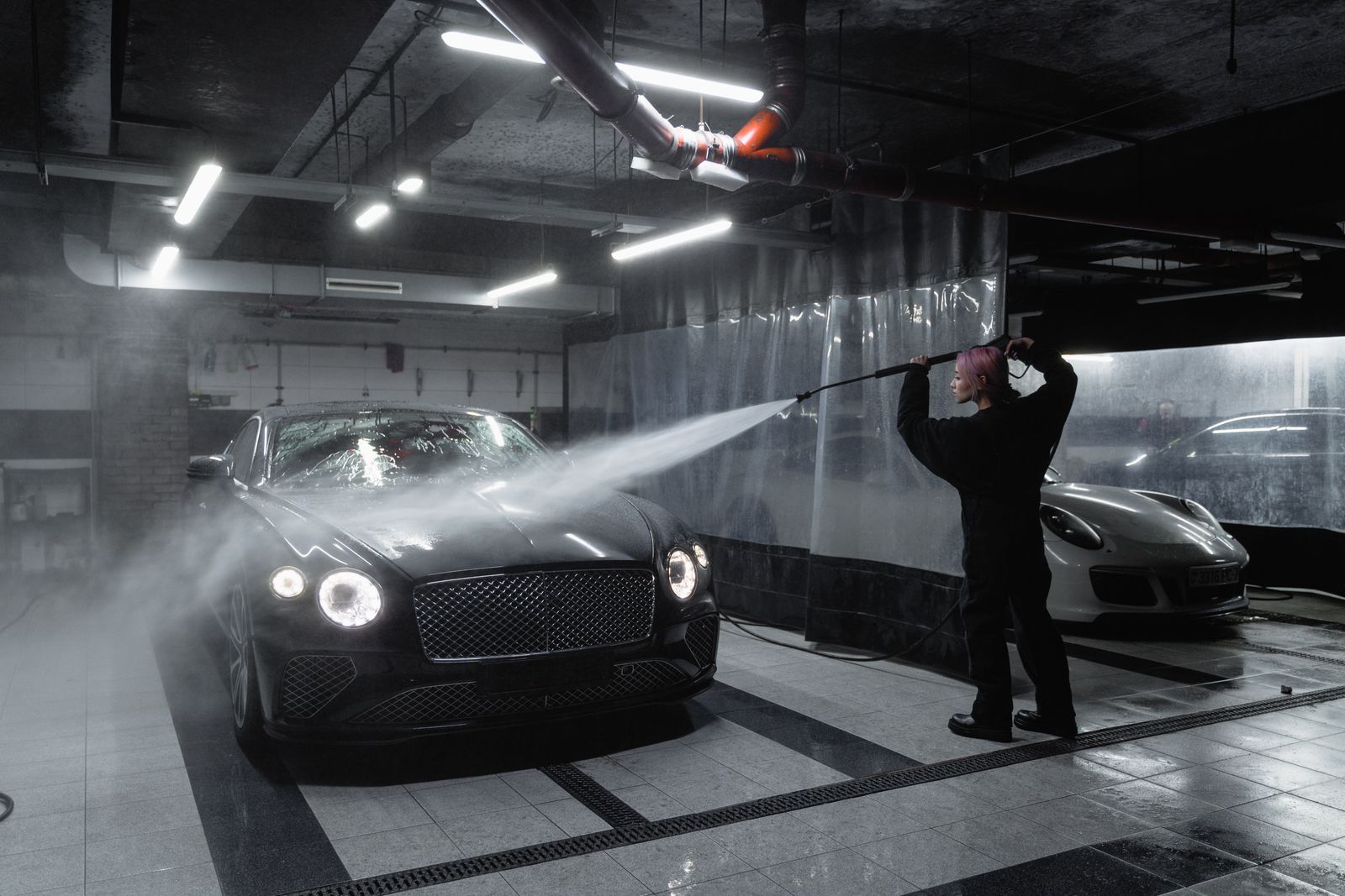 A clean garage interior